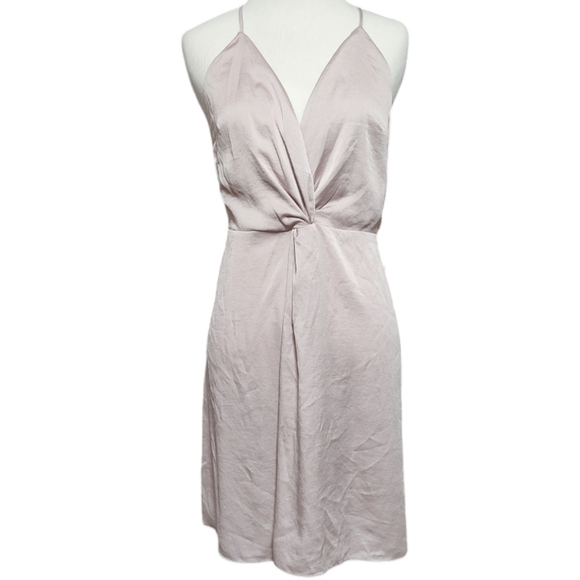 Express Champagne Spaghetti Strap Backless Dress Size 12 ~ NWOT - Picture 1 of 4